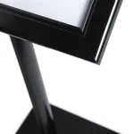 Volně stojící Stojan Menuboard s vitrínou 2x A4 - Černý