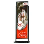 ECO Infoboard s rámem na plakát 50x170 - Černý