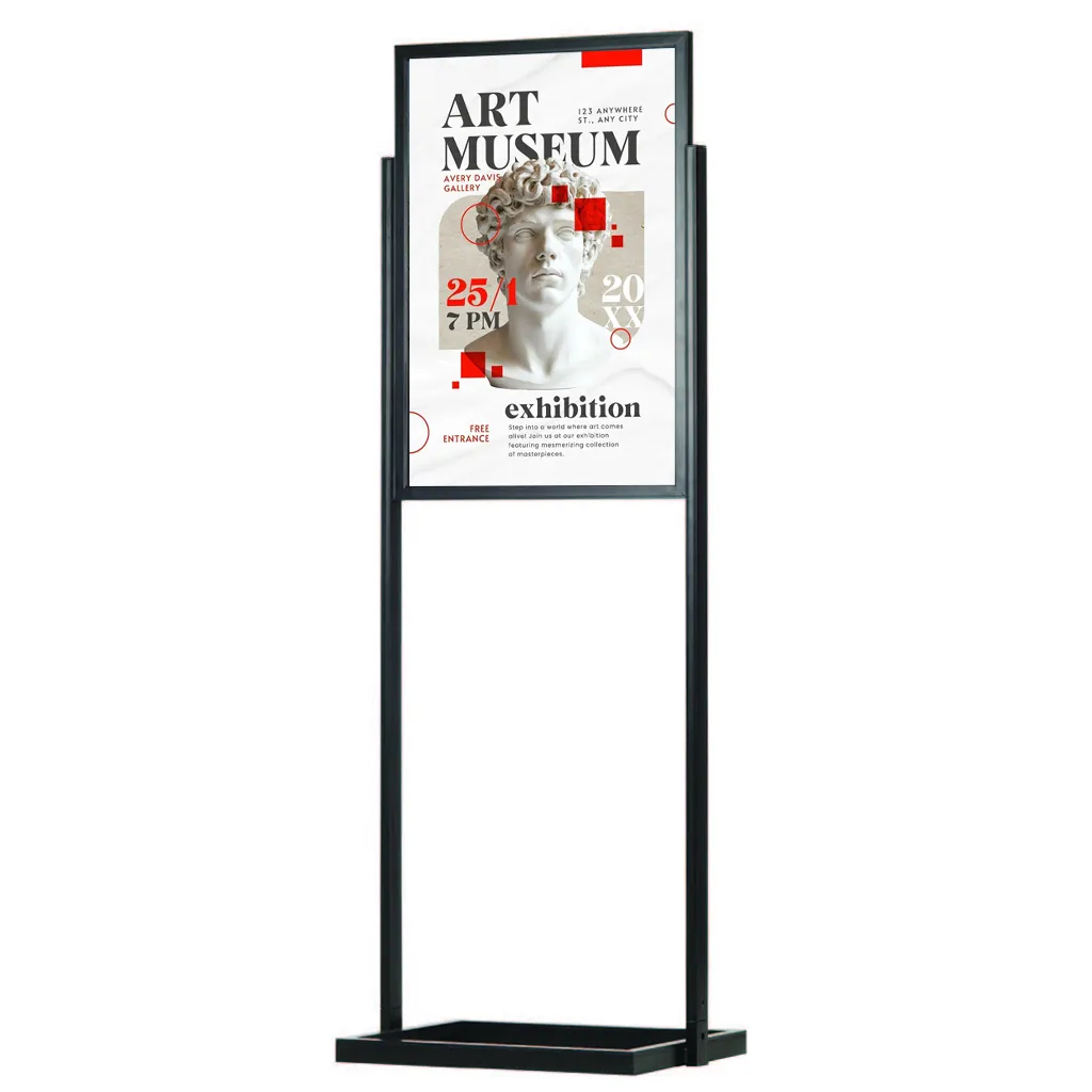 ECO Infoboard s rámem na plakát A1 - Černý A-Z Reklama CZ