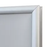 Plakátový stojan se zaklapávacím rámem 2xA1 - Stříbrný A-Z Reklama CZ