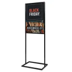 Plakátový stojan se zaklapávacím rámem A1 - Černý