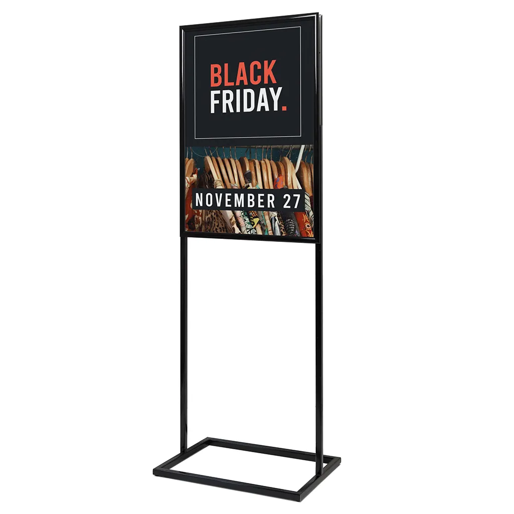 Plakátový stojan se zaklapávacím rámem A1 - Černý A-Z Reklama CZ