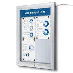 SCT PREMIUM Venkovní prosvětlená LED vitrína 4xA4 A-Z Reklama CZ