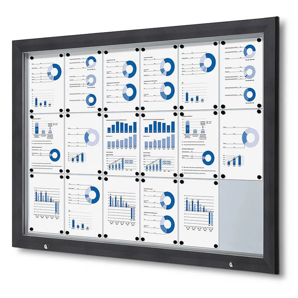 SCT PREMIUM venkovní vitrína na 18xA4 - Antracit A-Z Reklama CZ