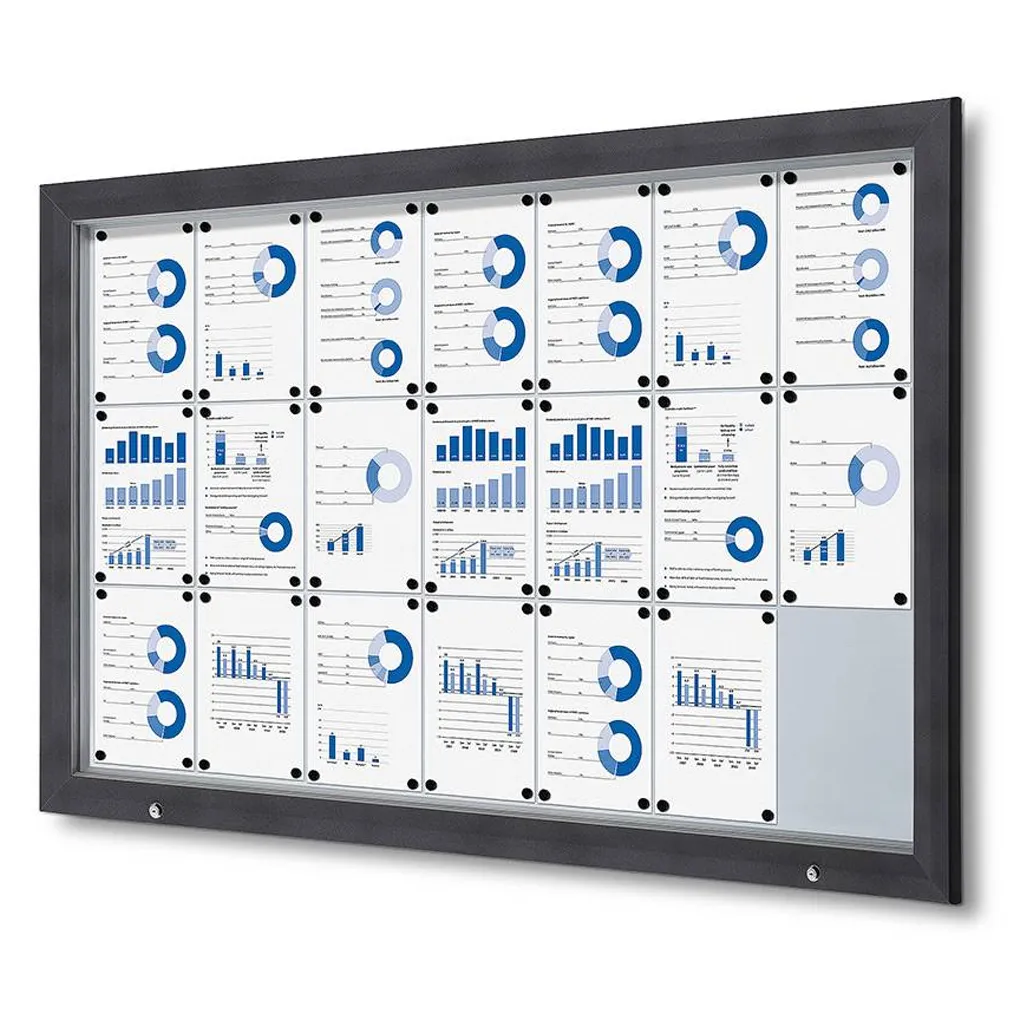 SCT PREMIUM venkovní vitrína na 21xA4 - Antracit A-Z Reklama CZ