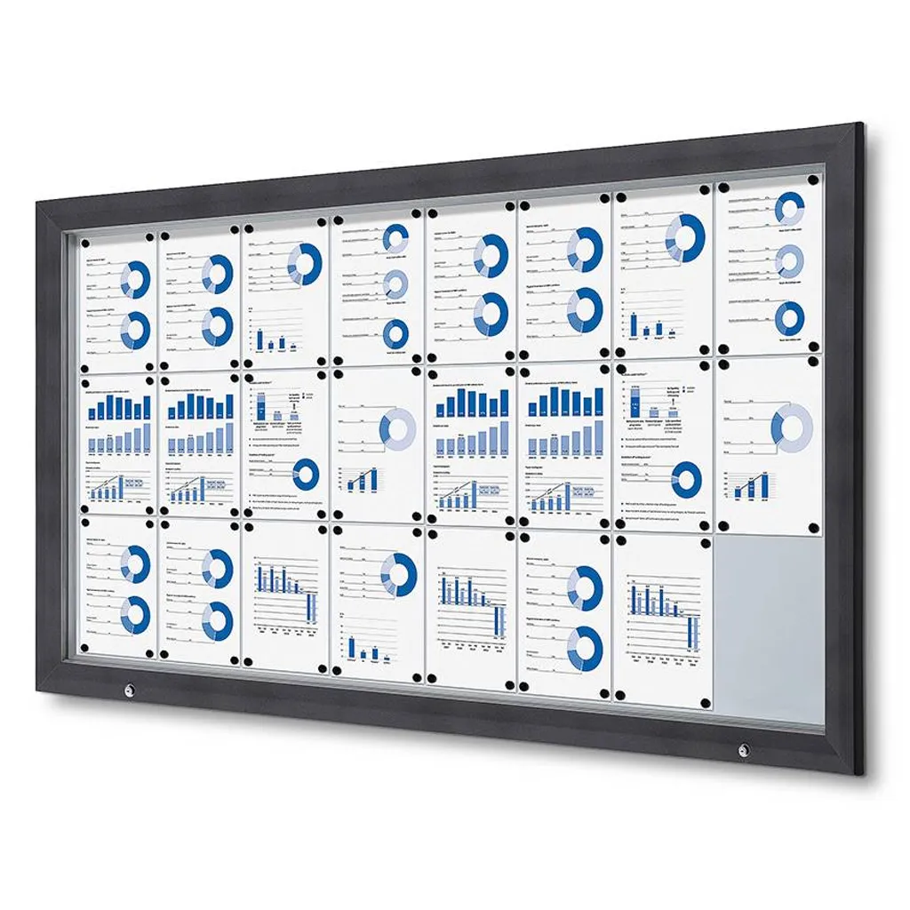 SCT PREMIUM venkovní vitrína na 24xA4 - Antracit A-Z Reklama CZ