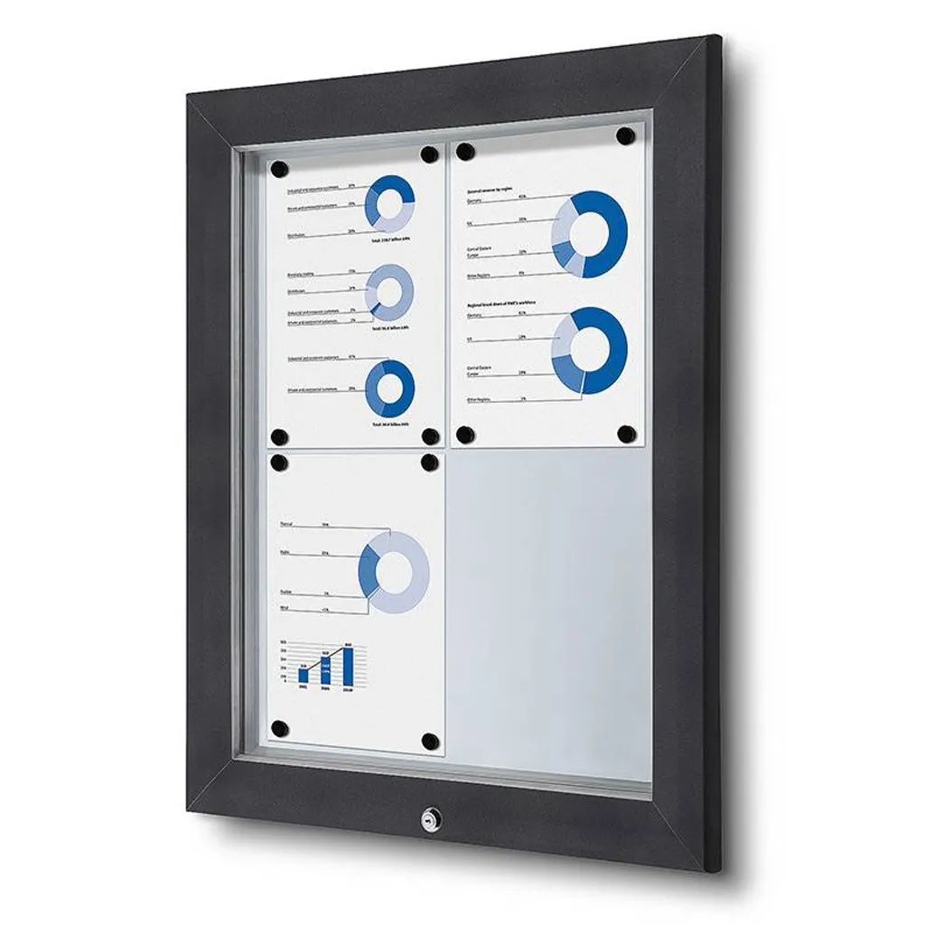 SCT PREMIUM venkovní vitrína na 4xA4 - Antracit A-Z Reklama CZ