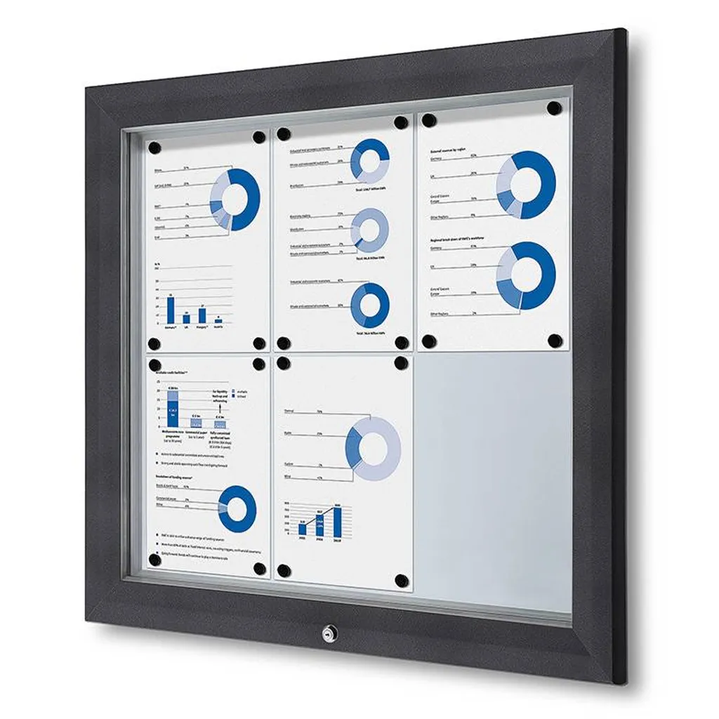 SCT PREMIUM venkovní vitrína na 6xA4 - Antracit A-Z Reklama CZ