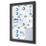 SCT PREMIUM venkovní vitrína na 9xA4 - Antracit