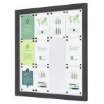 Venkovní uzamykatelná vitrína Slim 12x A4 - Antracit