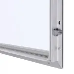 Venkovní uzamykatelná vitrína Slim 12x A4 - Stříbrná A-Z Reklama CZ