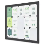 Venkovní uzamykatelná vitrína Slim 15x A4 - Antracit