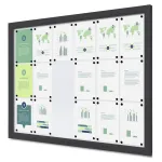 Venkovní uzamykatelná vitrína Slim 18x A4 - Antracit