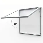 Venkovní uzamykatelná vitrína Slim 18x A4 - Stříbrná A-Z Reklama CZ