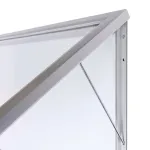 Venkovní uzamykatelná vitrína Slim 18x A4 - Stříbrná A-Z Reklama CZ