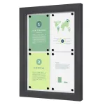 Venkovní uzamykatelná vitrína Slim 4x A4 - Antracit