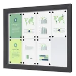 Venkovní uzamykatelná vitrína Slim 8x A4 - Antracit