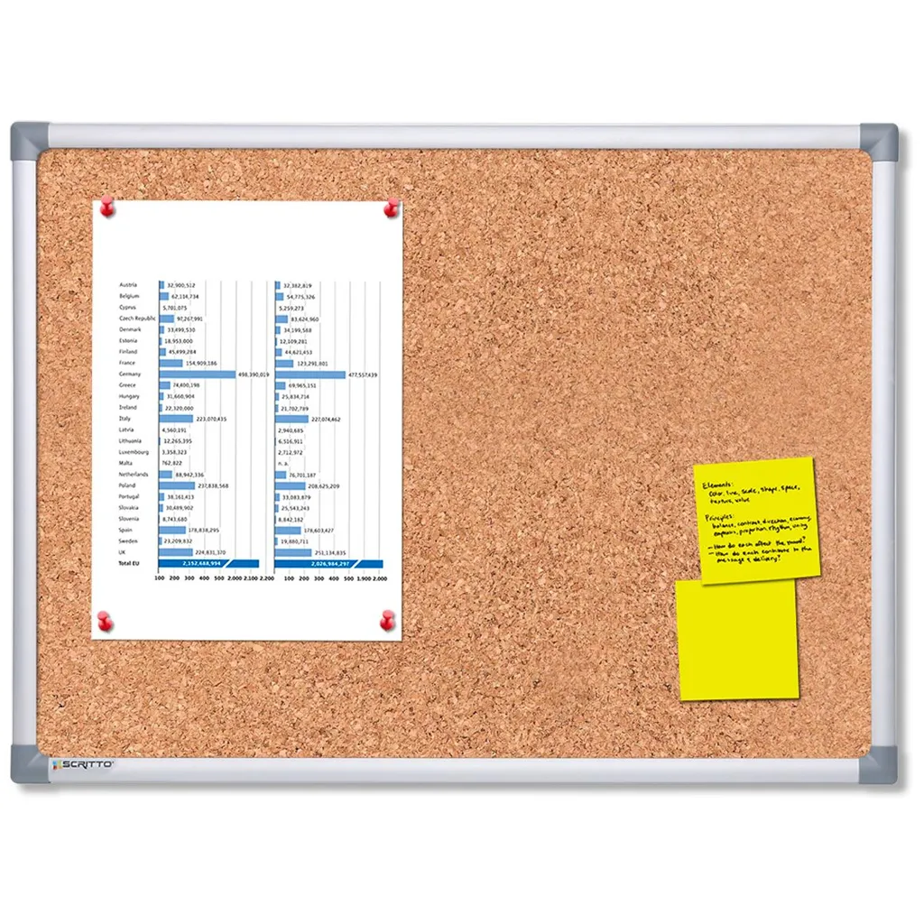 Korková nástěnka SCRITTO CORKBOARD 60x45
