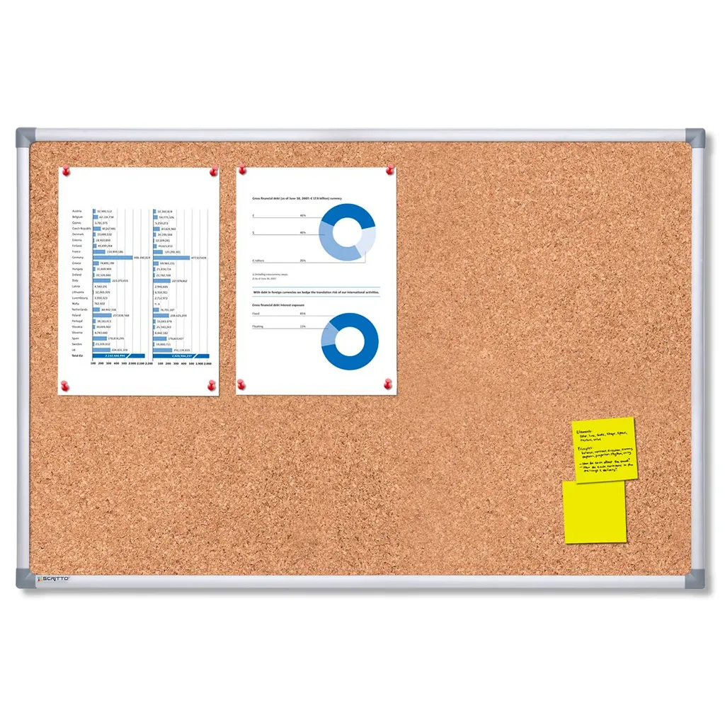 Korková nástěnka SCRITTO CORKBOARD 90x60