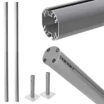 Nohy pro vitríny SCT a SCL PREMIUM, s patkou k zemi A-Z Reklama CZ