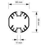 Nohy pro vitríny SCT a SCL PREMIUM, s patkou k zemi A-Z Reklama CZ