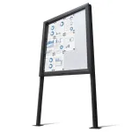 Nohy pro vitríny SCT a SCL, s patkou pro přišroubování k zemi - Antracit