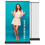 Roll Up Banner Exclusive 150x200 cm - konstrukce - Černý