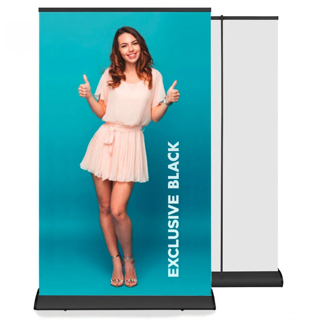 Roll Up Banner Exclusive 150x200 cm - konstrukce - Černý A-Z Reklama CZ