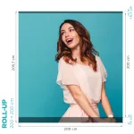 Roll Up Banner Exclusive 200x200 cm - konstrukce - Černý A-Z Reklama CZ