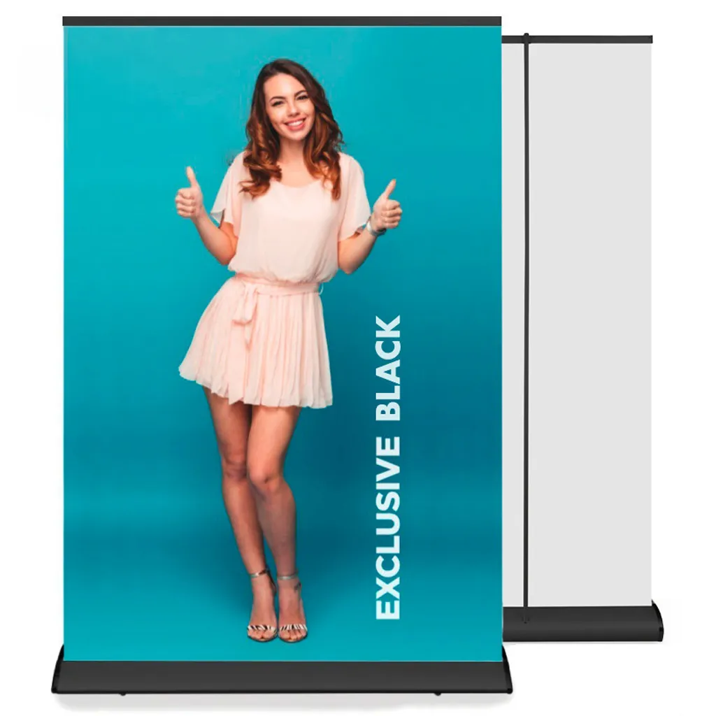 Roll Up Banner Exclusive 200x200 cm - konstrukce - Černý A-Z Reklama CZ