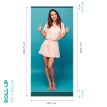 Roll Up Banner Standard 100x200 konstrukce A-Z Reklama CZ
