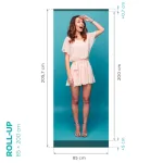 Roll Up Banner Standard 85x200 konstrukce A-Z Reklama CZ