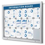 SCT PREMIUM Venkovní prosvětlená LED vitrína 18xA4