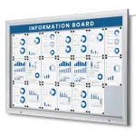 SCT PREMIUM Venkovní prosvětlená LED vitrína 21xA4