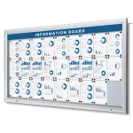 SCT PREMIUM Venkovní prosvětlená LED vitrína 27xA4