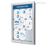 SCT PREMIUM Venkovní prosvětlená LED vitrína 9xA4