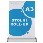 Stolní mini Roll Up Banner formát A3 konstrukce A-Z Reklama CZ