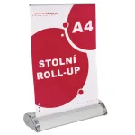 Stolní mini Roll Up Banner formát A4 konstrukce