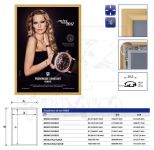Hliníkový Clip rám profil 25 mm GOLD 762x1016 Ostrý roh A-Z Reklama CZ Hliníkový Clip rám profil 25 mm GOLD 762x1016 Ostrý roh A-Z Reklama CZ