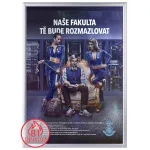 Plakátový rám s protipožární certifikací B1 profil 25 mm - Ostrý roh A1