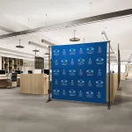 Teleskopická bannerová stěna 240x240 - konstrukce A-Z Reklama CZ