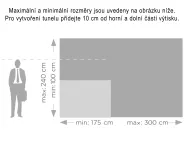 Teleskopická bannerová stěna 240x300 - konstrukce A-Z Reklama CZ