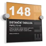 Informační nástěnný distanční systém ELITE 148x148 mm