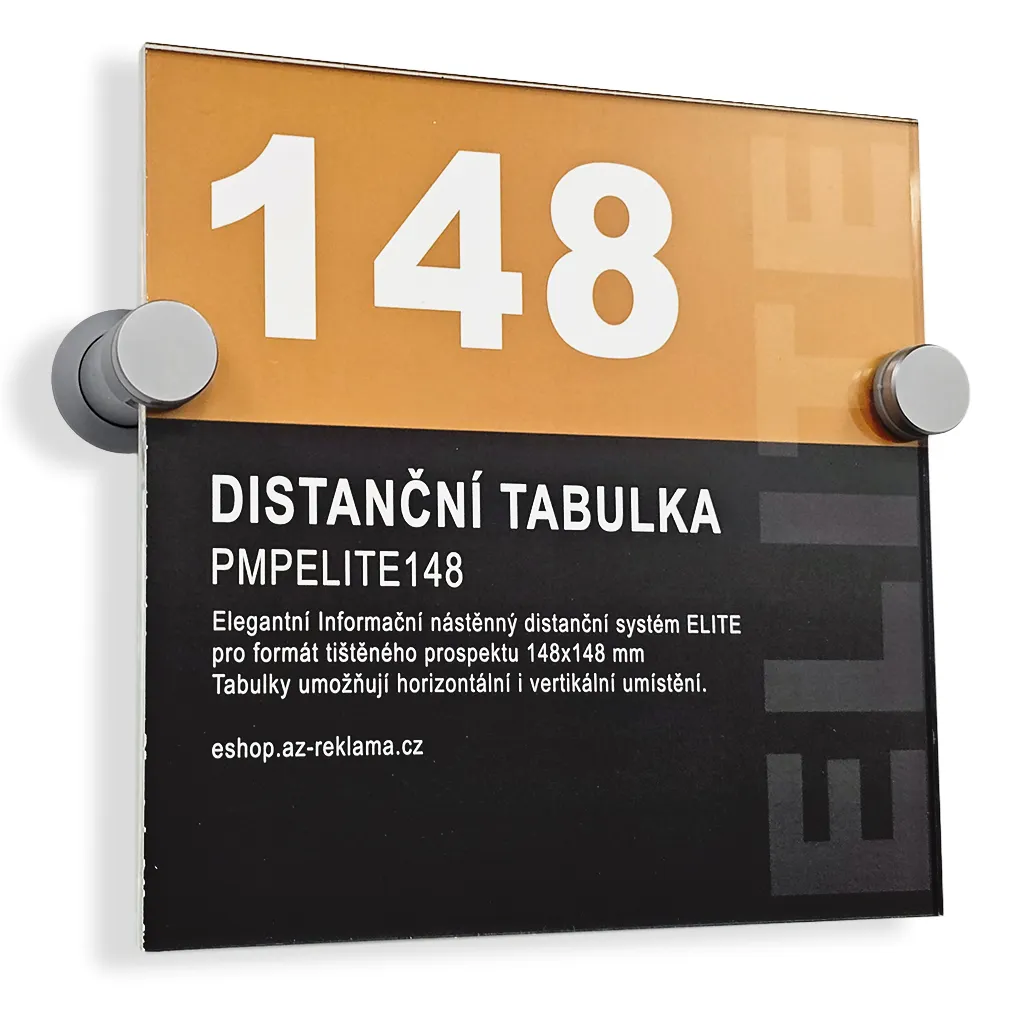 Informační nástěnný distanční systém ELITE 148x148 mm A-Z Reklama CZ