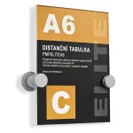 Informační nástěnný distanční systém ELITE pro formát A6 A-Z Reklama CZ