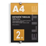 Informační nástěnný distanční systém ELITE pro formát A4 A-Z Reklama CZ