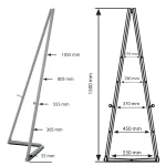Opěrný kovový stojan na tabule - Portable Easel - Šedý A-Z Reklama CZ Opěrný kovový stojan na tabule - Portable Easel - Šedý A-Z Reklama CZ