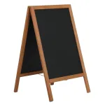 Dřevěný poutač s křídovou tabulí 460x680 - Tmavě hnědý A-Z Reklama CZ