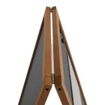 Dřevěný poutač s křídovou tabulí 460x680 - Tmavě hnědý A-Z Reklama CZ