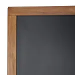 Dřevěný poutač s křídovou tabulí 590x1190 - Tmavě hnědý A-Z Reklama CZ